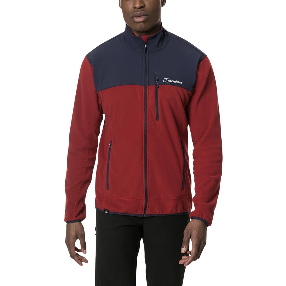 Men's Kyberg Polartec Fleece Jacket - Red / Blue