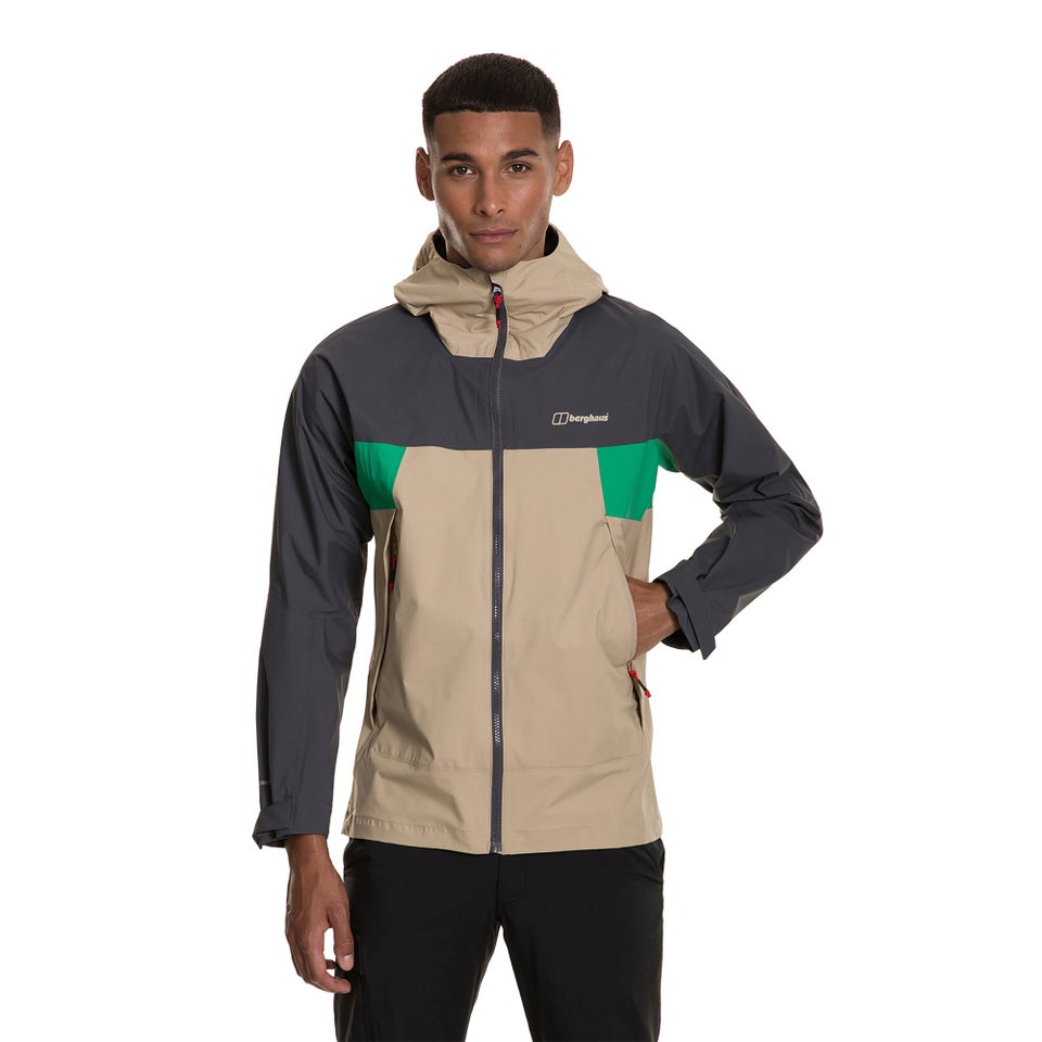 Men's Sky Hiker Waterproof Jacket - Natural / Grey