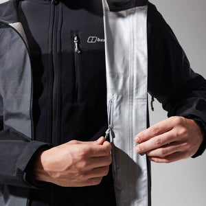 Men's Paclite Peak Vented Gore-Tex Jacket - Grey/Black