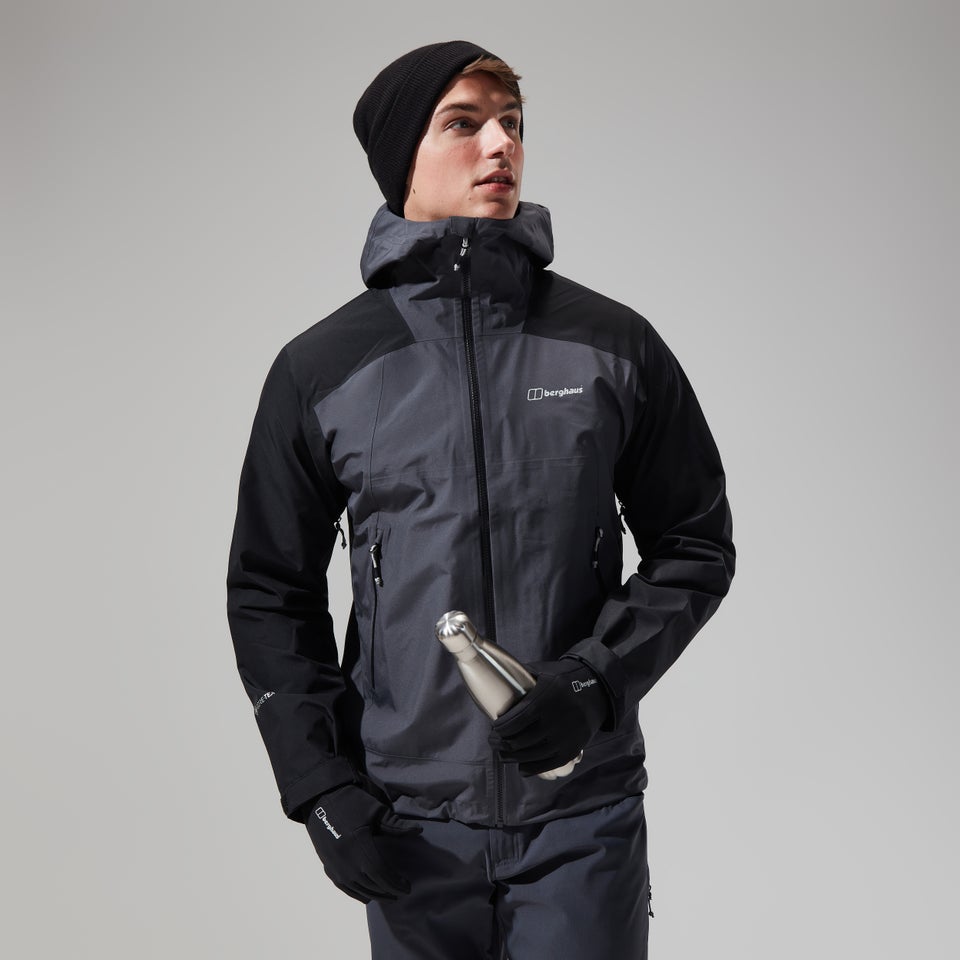 Men's Paclite Peak Vented Gore-Tex Jacket - Grey/Black