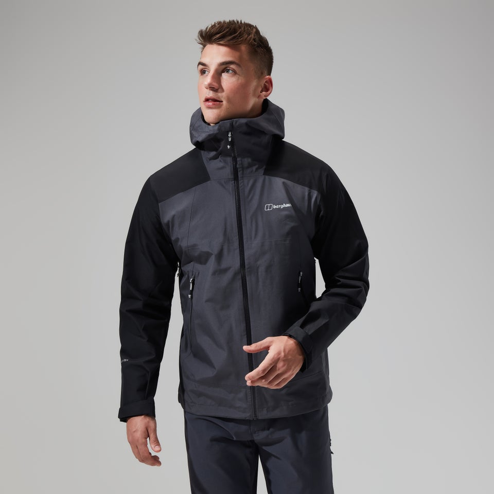 Men's Paclite Peak Vented Gore-Tex Jacket - Grey/Black