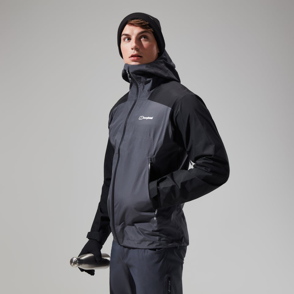 Men's Paclite Peak Vented Gore-Tex Jacket - Grey/Black