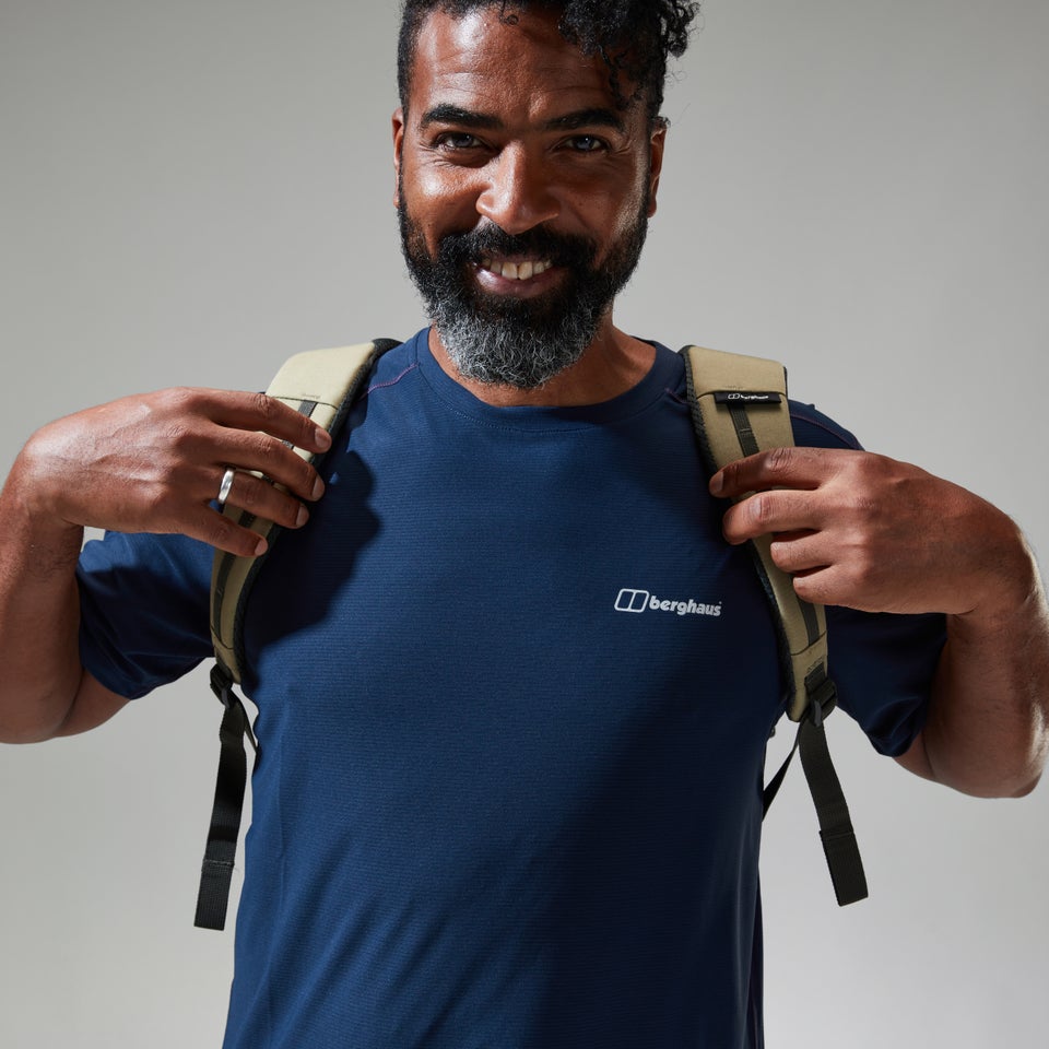 Men's 24/7 Tech Tee Super Stretch Crew - Dark Blue