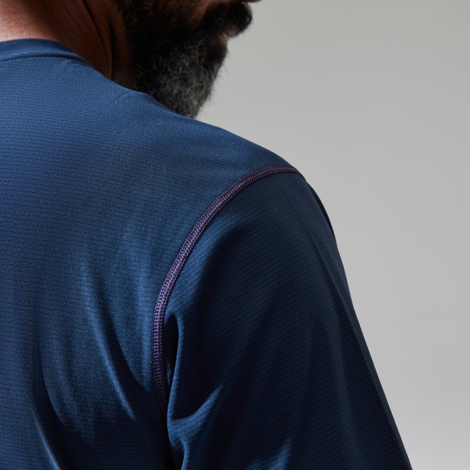 Men's 24/7 Tech Tee Super Stretch Crew - Dark Blue