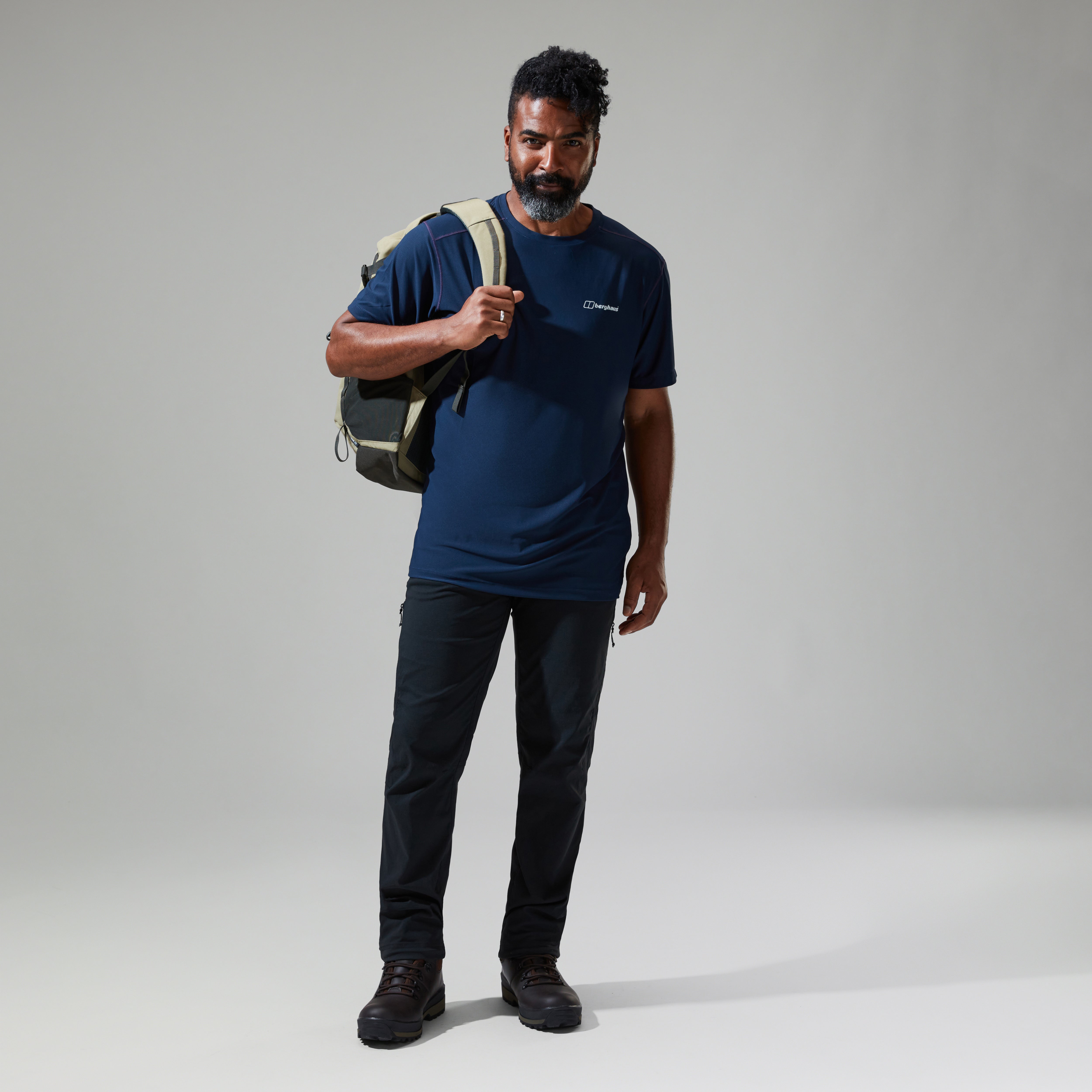 Berghaus Herren Tech Basecrew T-Shirt (1er Pack) – Atmungsaktiv, Dehnbar & Geruchsneutral