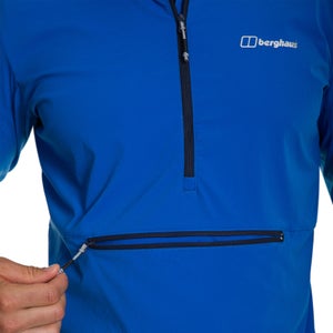 BERGHAUS THERAN SS HOODED HZIP AM BLU/BLU