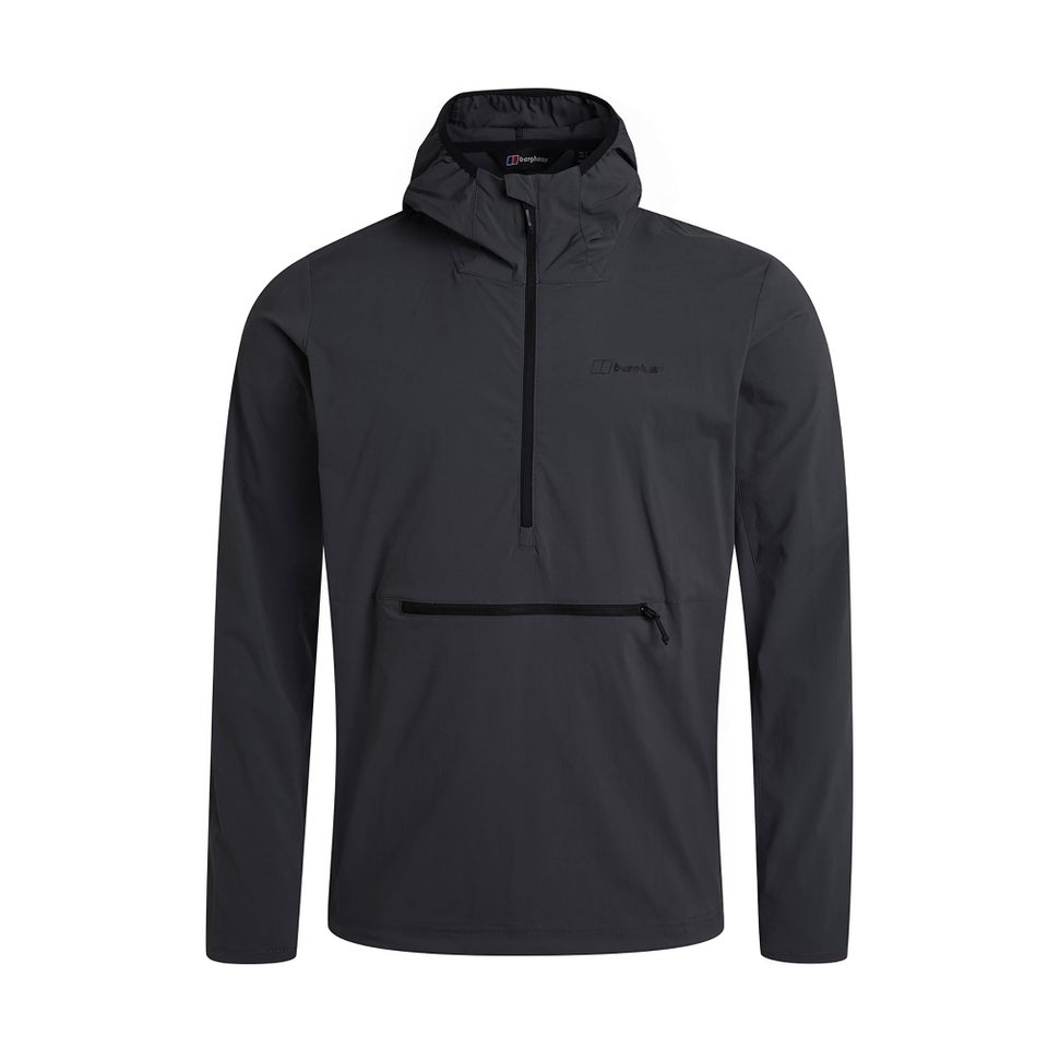 Men's Theran Softshell Hooded Half Zip Jacket - Grey