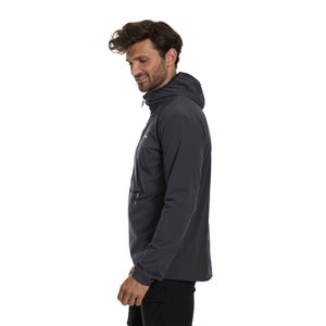 Men's Theran Softshell Hooded Half Zip Jacket - Grey