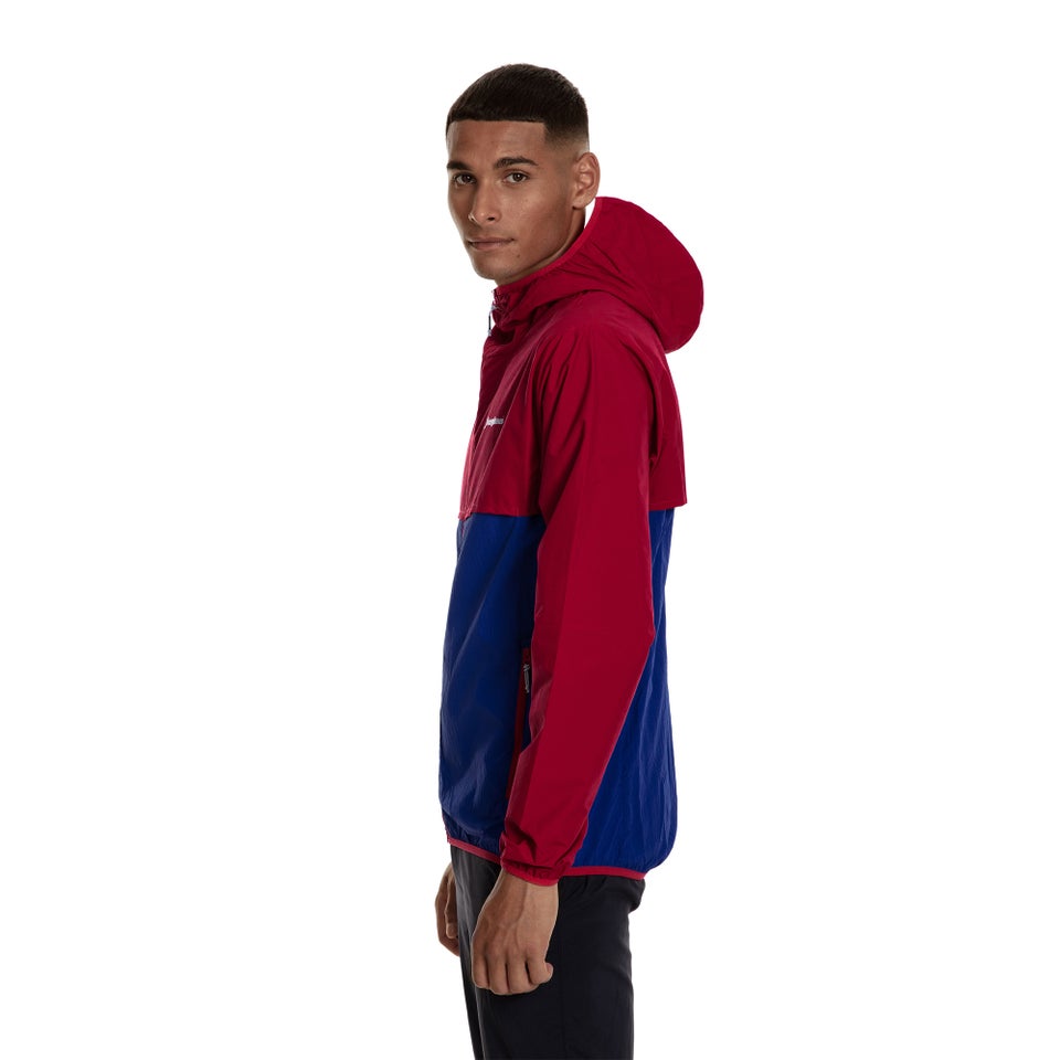 Men's Corbeck Windproof Jacket - Red / Blue