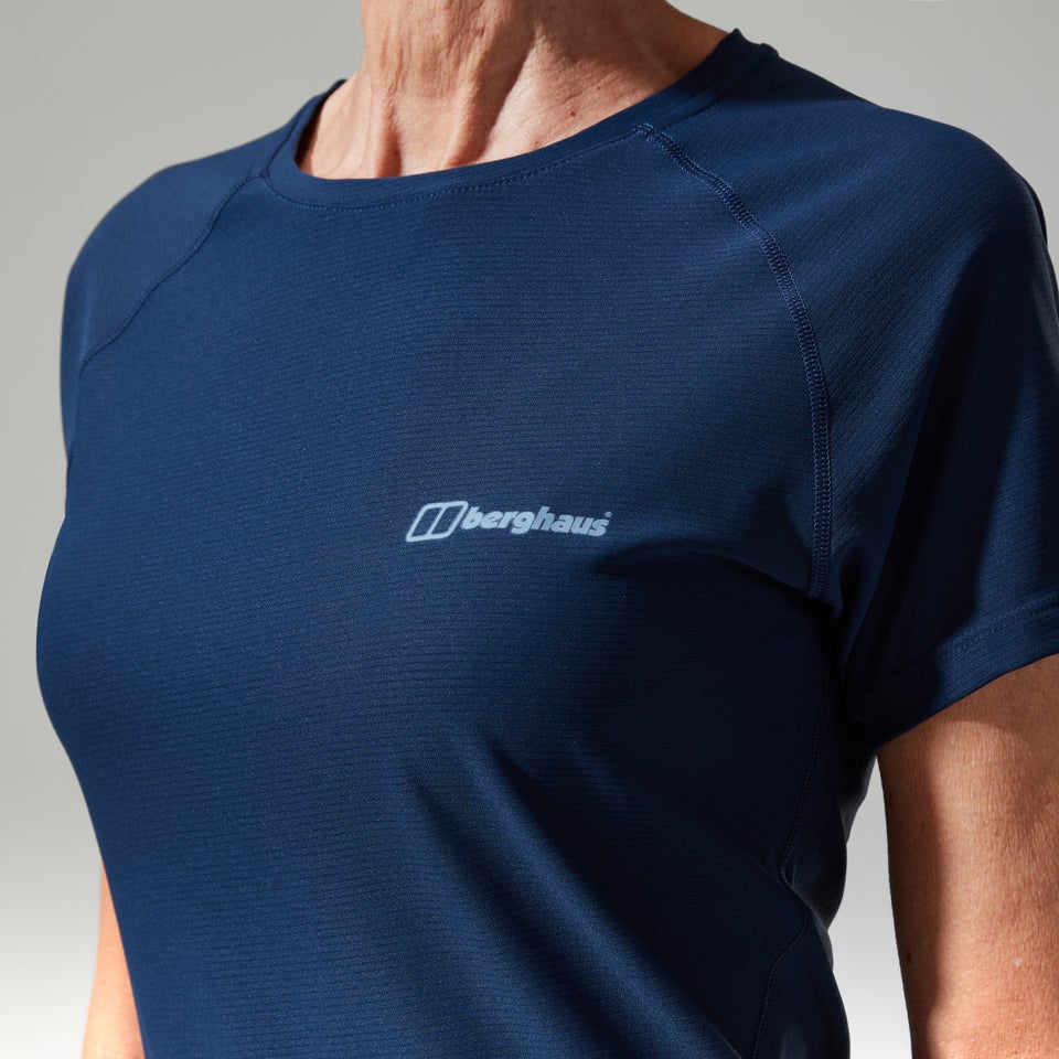 Women's 24/7 Tech Tee Super Stretch Crew - Dark Blue