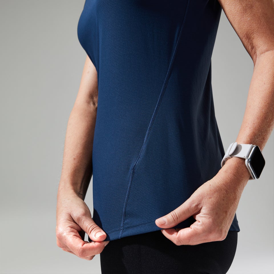 Women's 24/7 Tech Tee Super Stretch Crew - Dark Blue