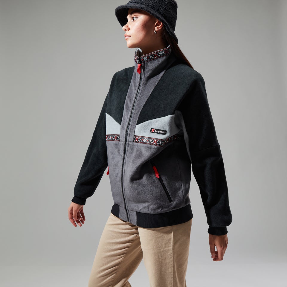 Unisex Tramantana 91 Fleece Jacket - Black/Grey