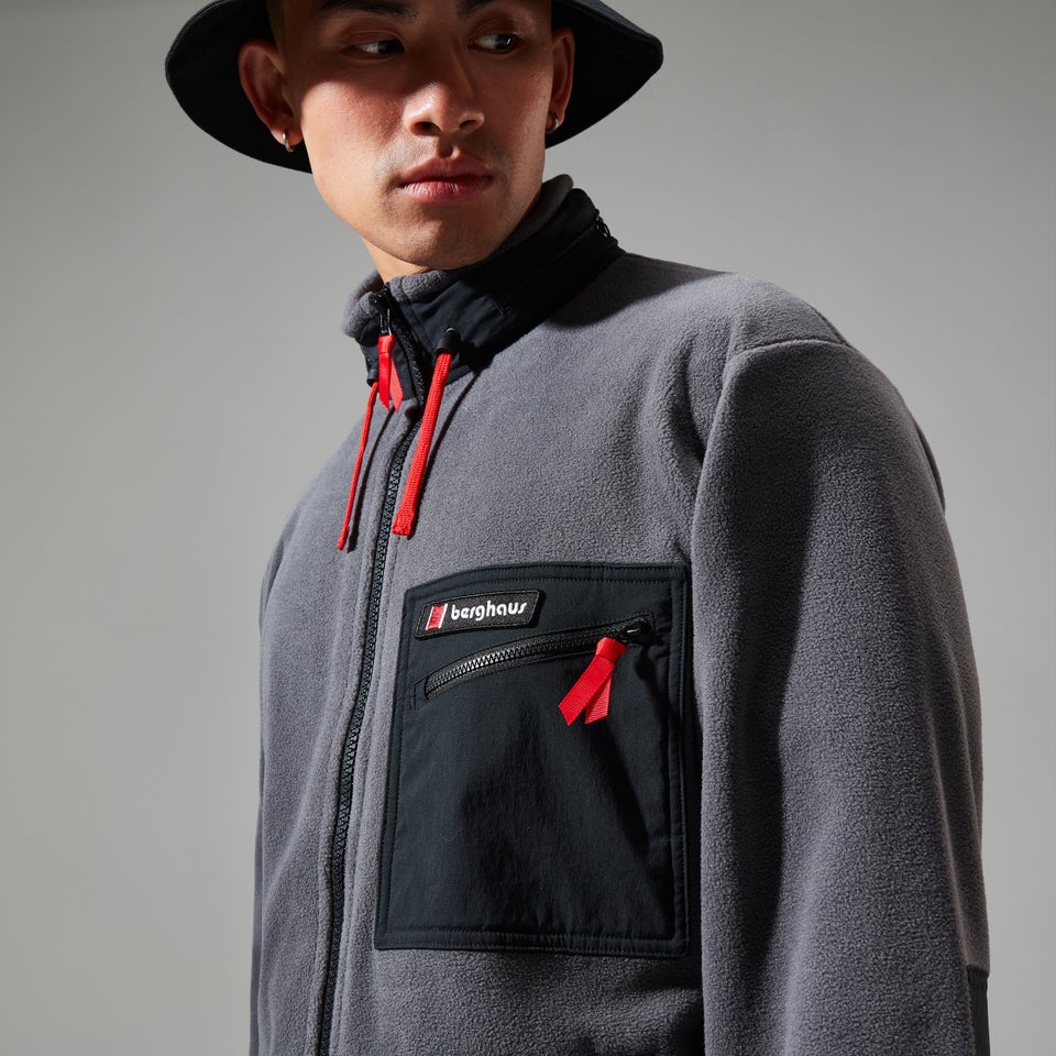 Unisex Tramantana 91 Fleece Jacket - Black/Grey