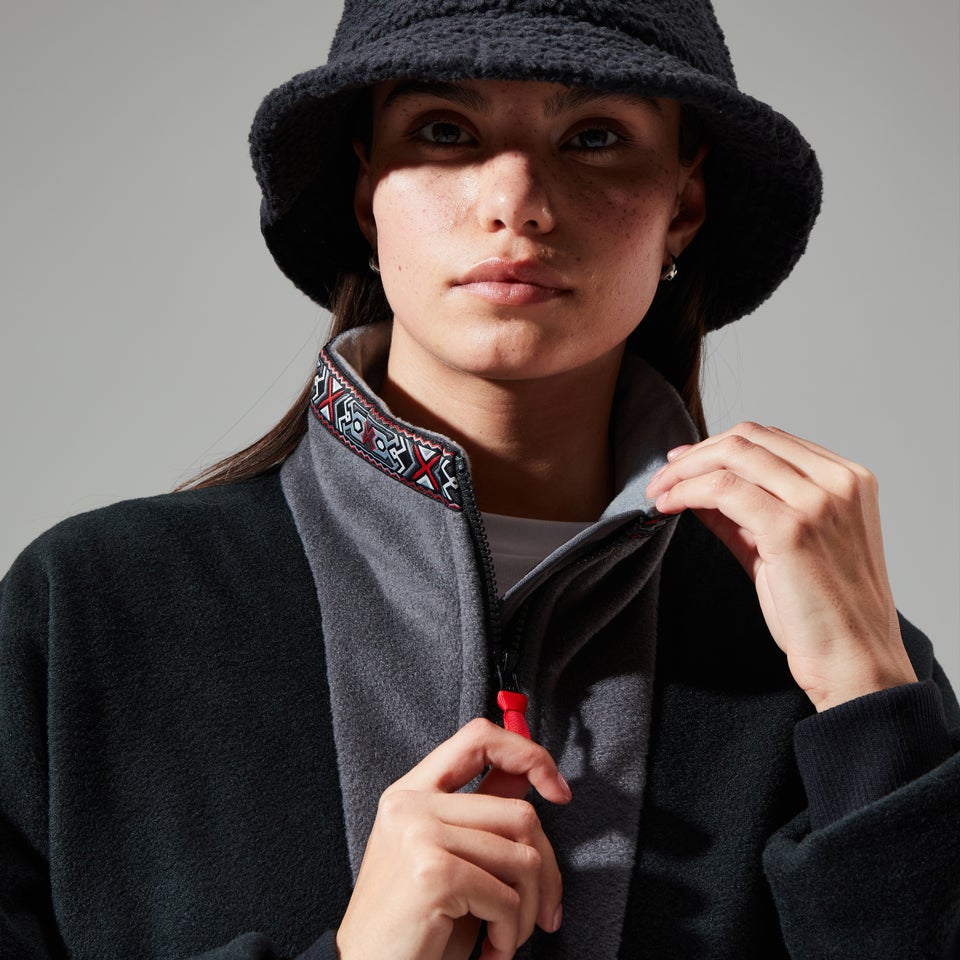 Unisex Tramantana 91 Fleece Jacket - Black/Grey