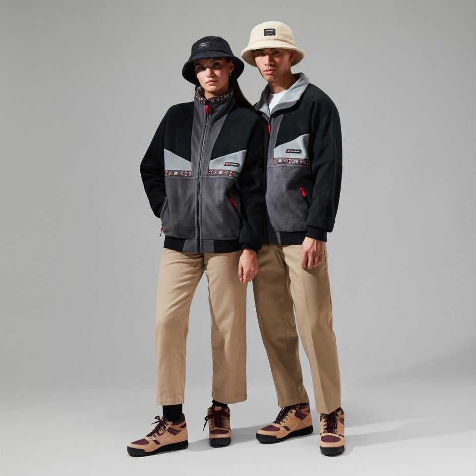 Unisex Tramantana 91 Fleece Jacket - Black/Grey