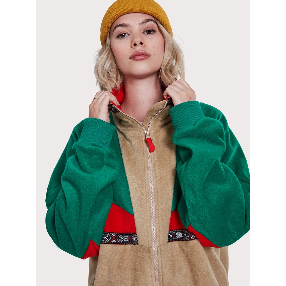 Unisex Tramantana 91 Fleece Jacket - Natural / Grey