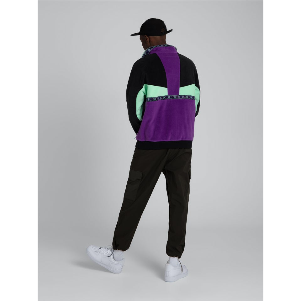 Unisex Tramantana 91 Fleece Jacket - Purple Magic/Jet Black/Green Ash