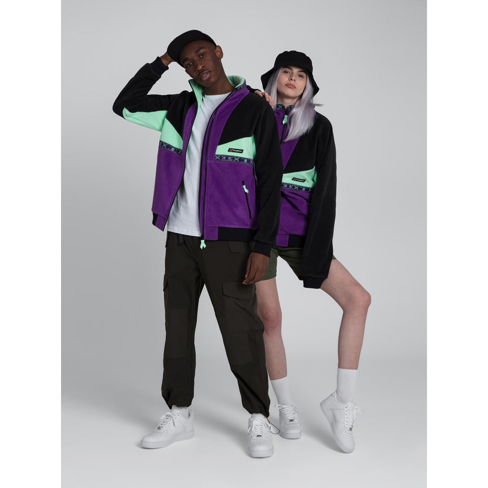 Unisex Tramantana 91 Fleece Jacket - Purple Magic/Jet Black/Green Ash