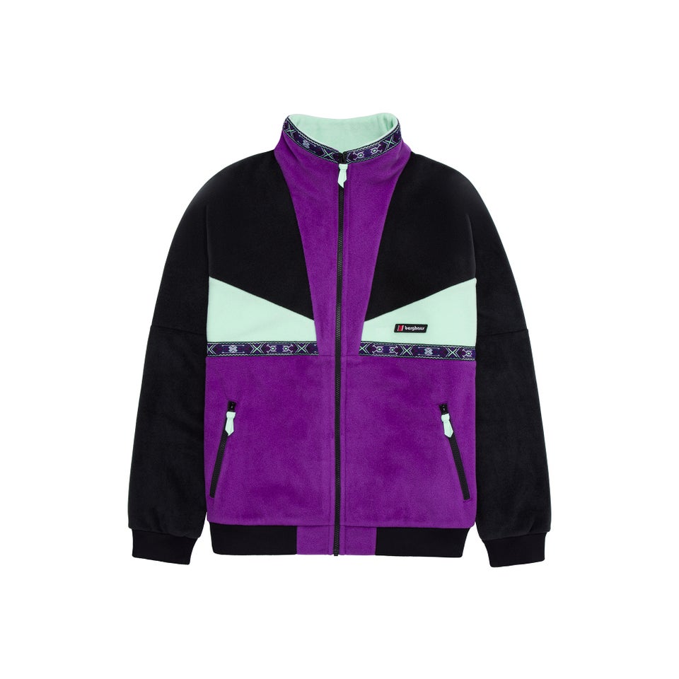 Unisex Tramantana 91 Fleece Jacket - Purple Magic/Jet Black/Green Ash