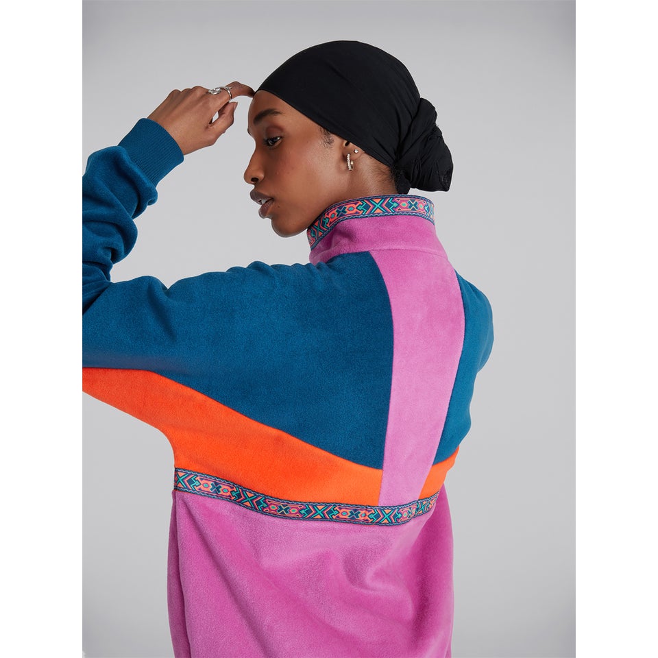 Unisex Tramantana 91 Fleece Jacket - Purple / Blue