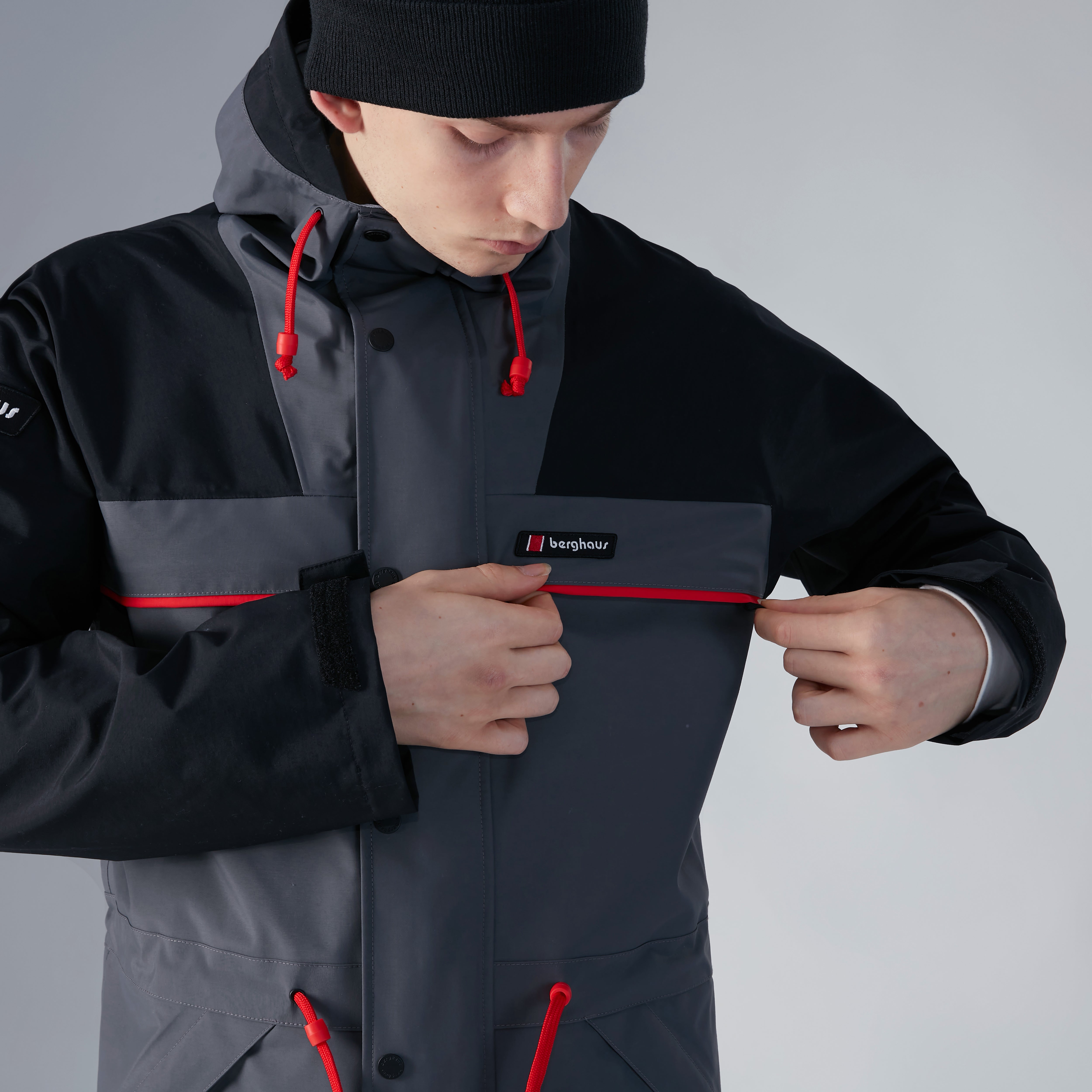 Unisex Tempest 89 Waterproof Jacket - Grey/Black | Berghaus