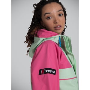 Unisex Tempest 89 Waterproof Jacket - Light Green / Pink