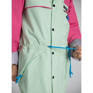 Unisex Tempest 89 Waterproof Jacket - Light Green / Pink