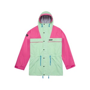 Unisex Tempest 89 Waterproof Jacket - Light Green / Pink