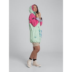 Unisex Tempest 89 Waterproof Jacket - Light Green / Pink