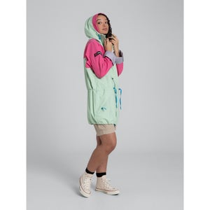 Unisex Tempest 89 Waterproof Jacket - Light Green / Pink