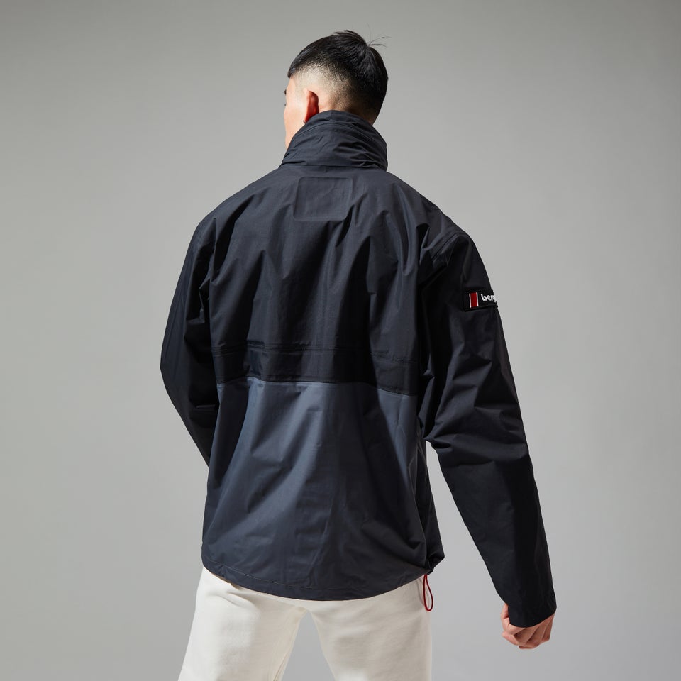 Unisex Ski Smock 86 Shell Half-zip Jackets - Black/Grey