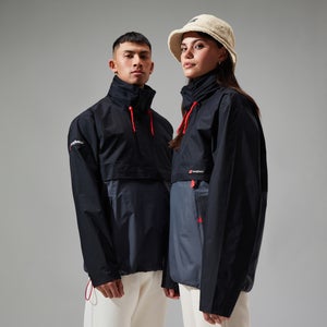 Unisex Ski Smock 86 Shell Half-zip Jackets - Black/Grey