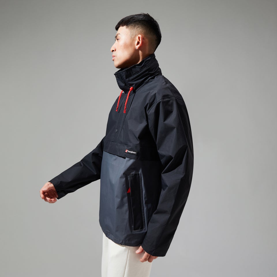 Unisex Ski Smock 86 Shell Half-zip Jackets - Black/Grey