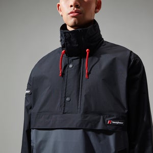 Unisex Ski Smock 86 Shell Half-zip Jackets - Black/Grey