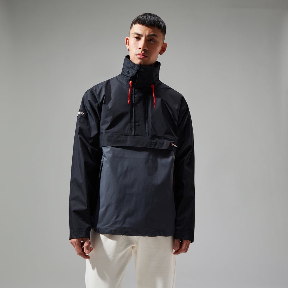 Unisex Ski Smock 86 Shell Half-zip Jackets - Black/Grey