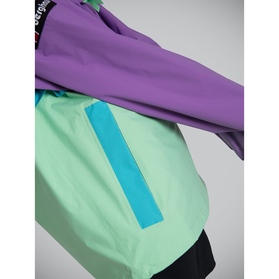Unisex Ski Smock 86 Half Zip - Purple / Light Green