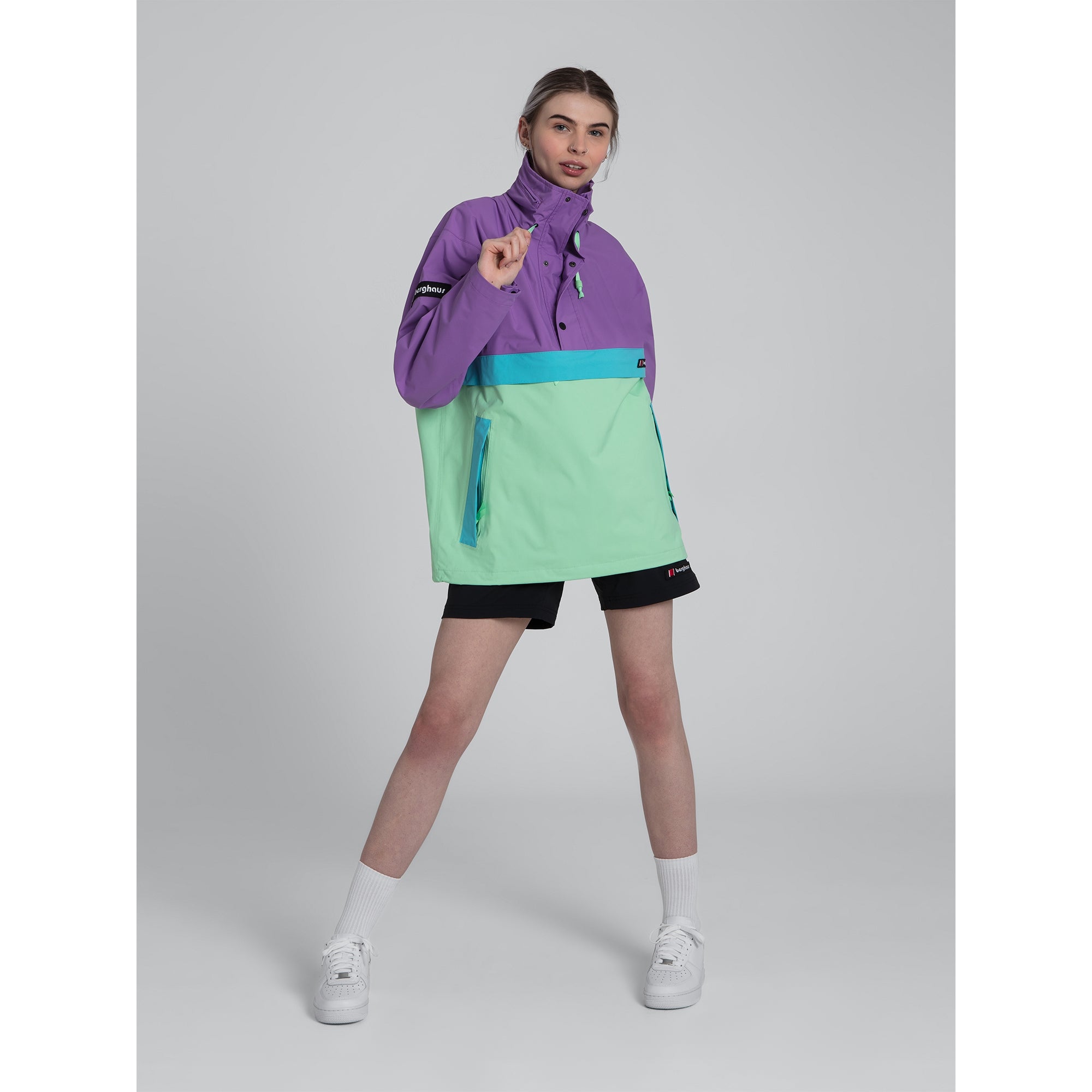 Unisex Ski Smock 86 Half Zip - Purple / Light Green | Berghaus