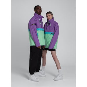 Unisex Ski Smock 86 Half Zip - Purple / Light Green
