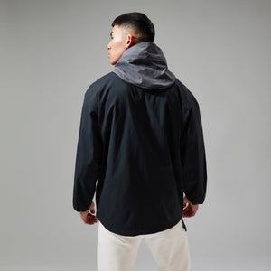 Unisex Wind Shirt 90 Half Zip - Black/Grey