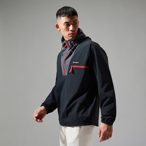 Unisex Wind Shirt 90 Half Zip - Black/Grey