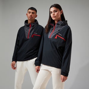 Unisex Wind Shirt 90 Half Zip - Black/Grey