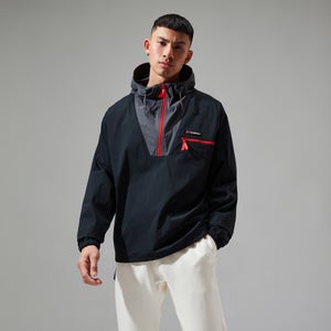 Unisex Wind Shirt 90 Half Zip - Black/Grey