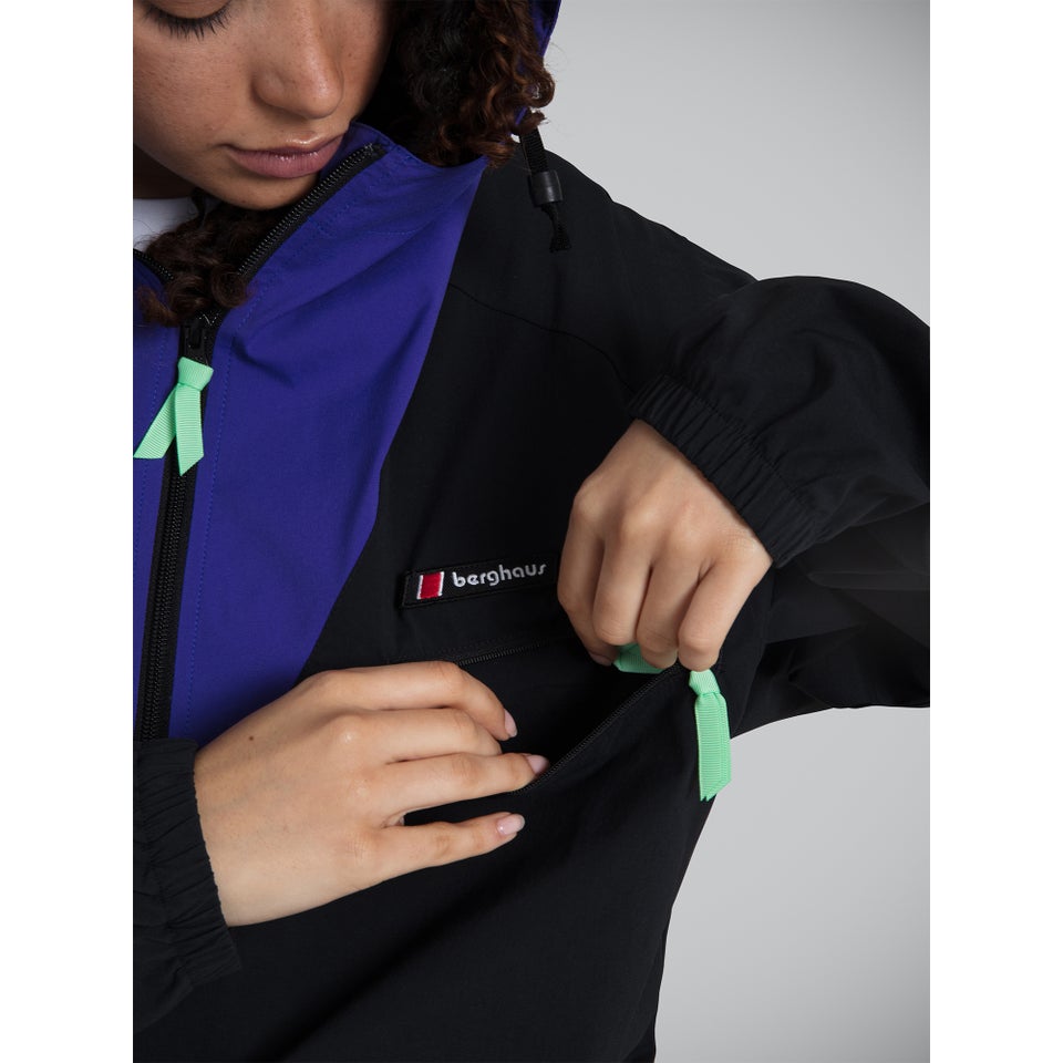 Unisex Wind Shirt 90 Jacket - Black / Blue