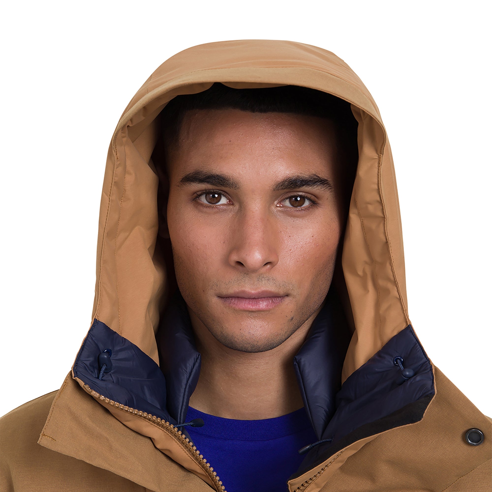 Men's Breccan Parka Jacket - Natural/Yellow