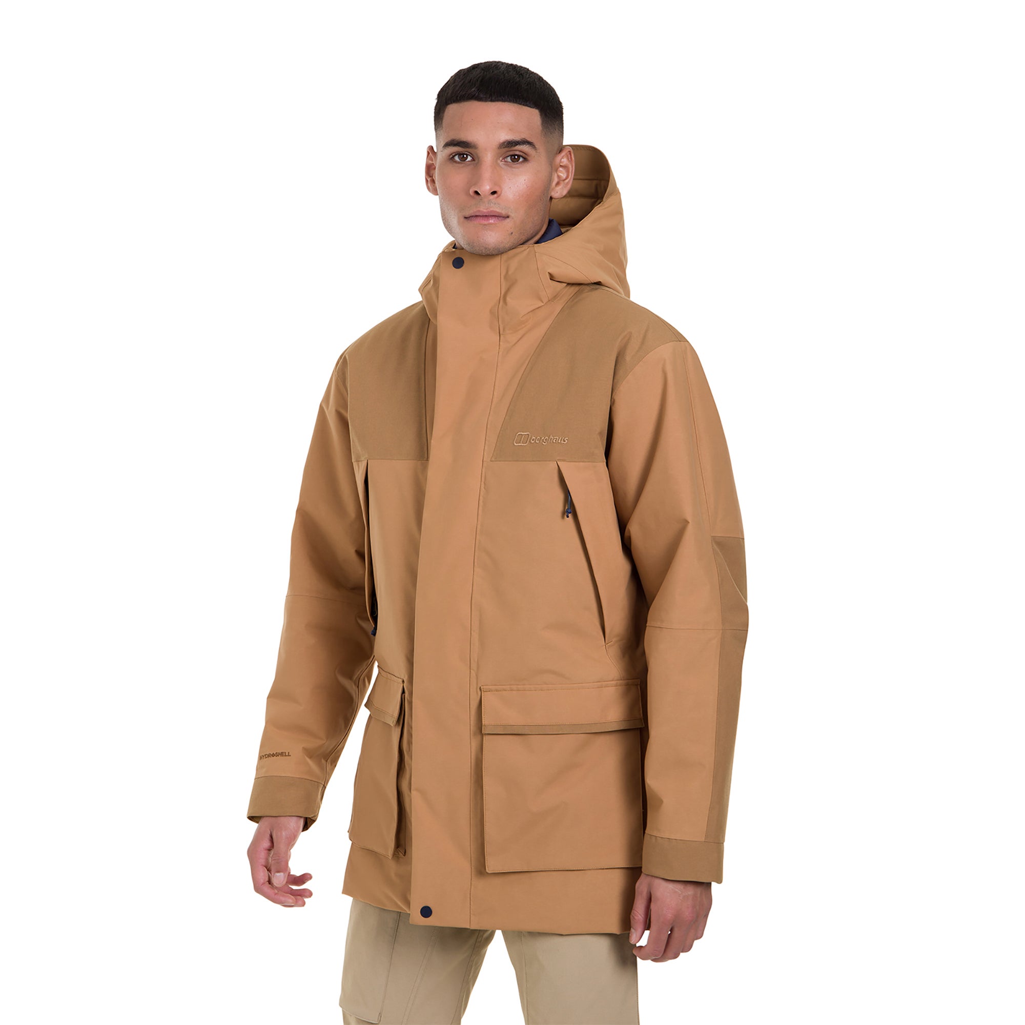 Men's Breccan Parka Jacket - Natural/Yellow