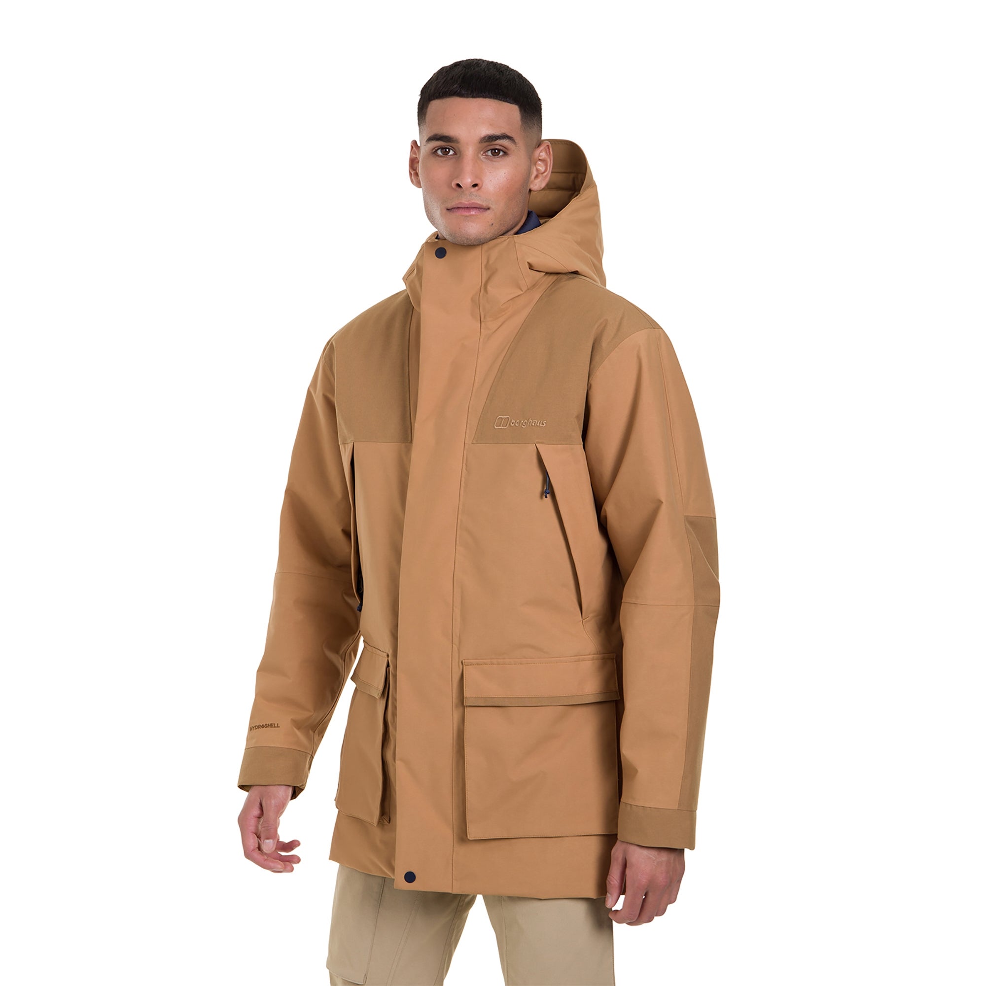 Men's Breccan Parka Jacket - Natural/Yellow