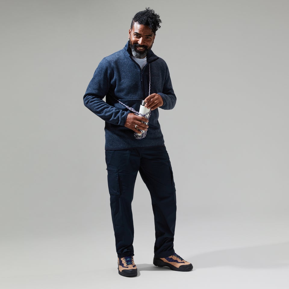 Men's Carnell Half Zip Fleece - Dark Green