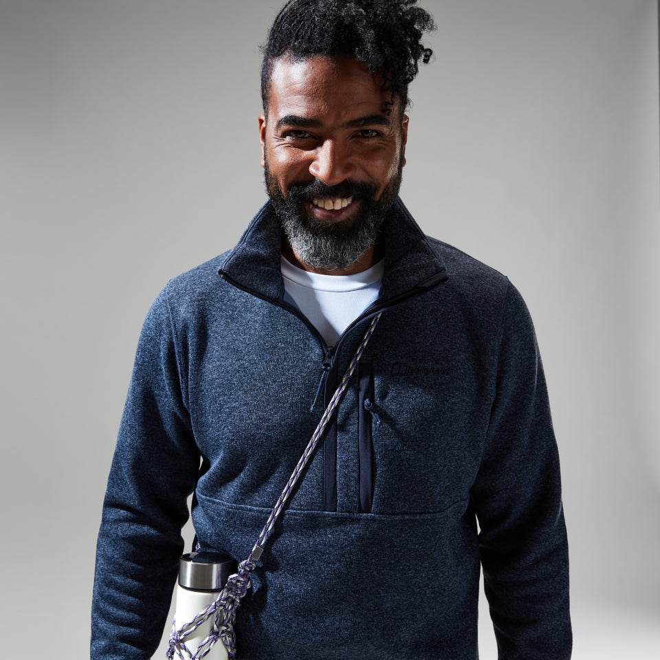 Men's Carnell Half Zip Fleece - Dark Green