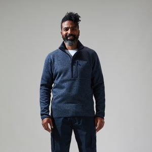 Men's Carnell Half Zip Fleece - Dark Green