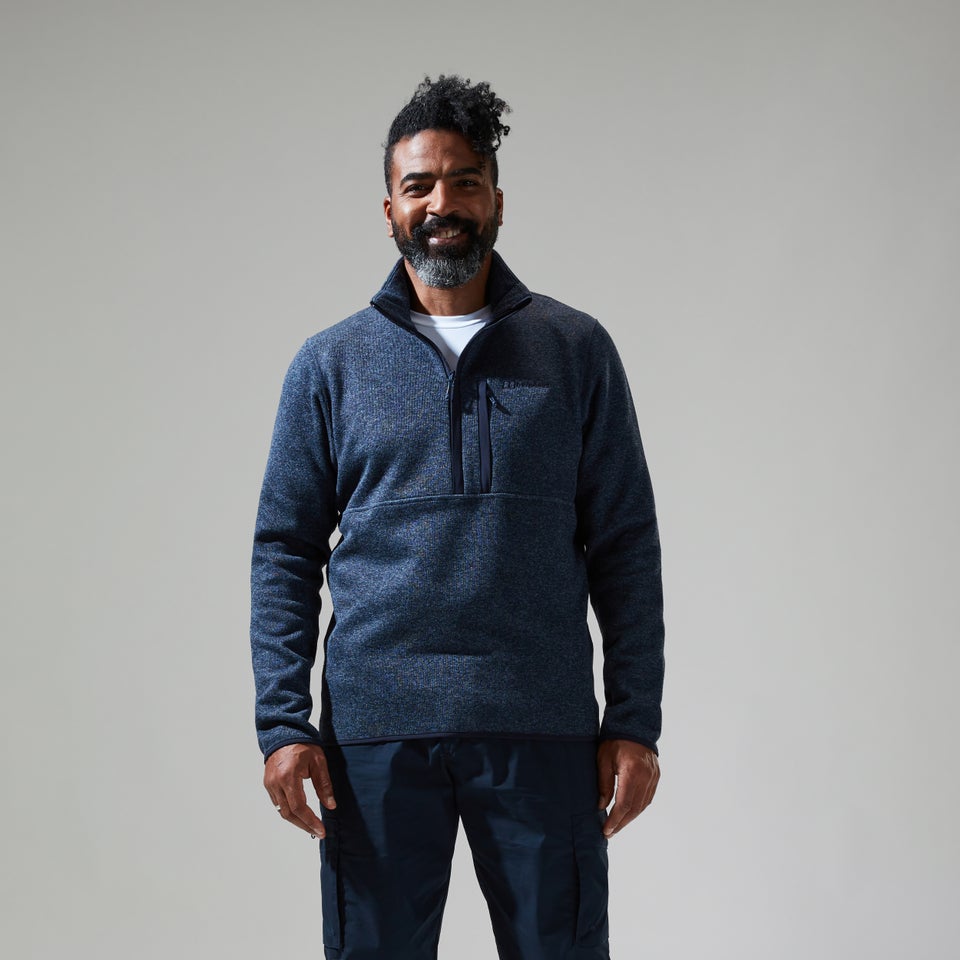 Men's Carnell Half Zip Fleece - Dark Green